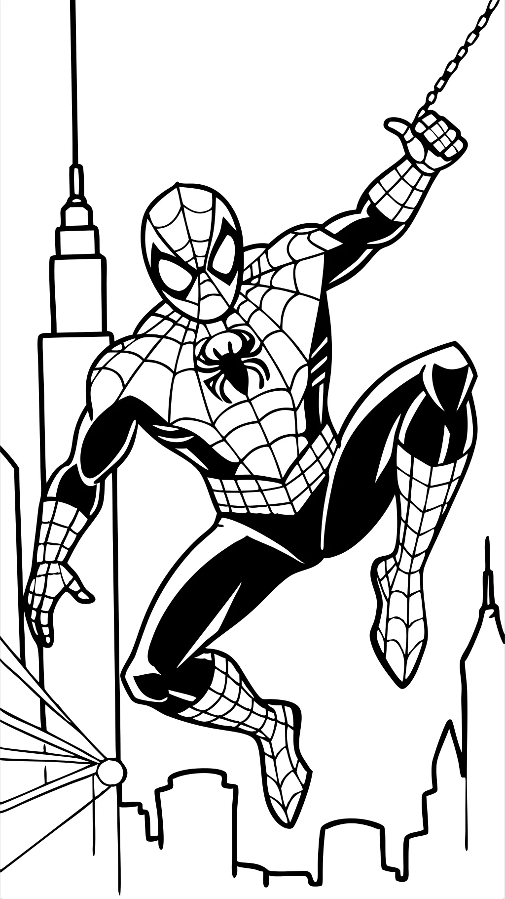 printable coloring pages spiderman